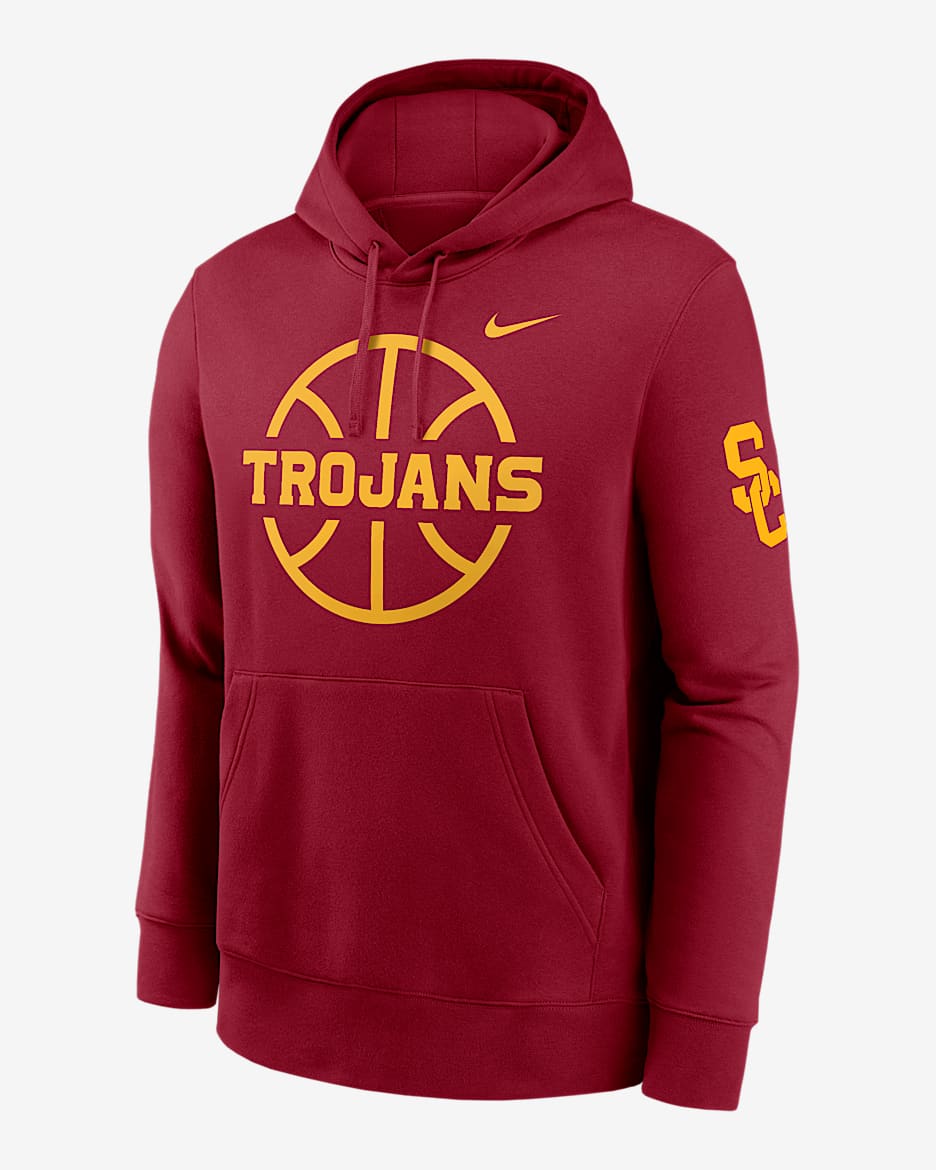 USC Trojans Club Basketball Icon Men s Nike College Pullover Hoodie. Nike